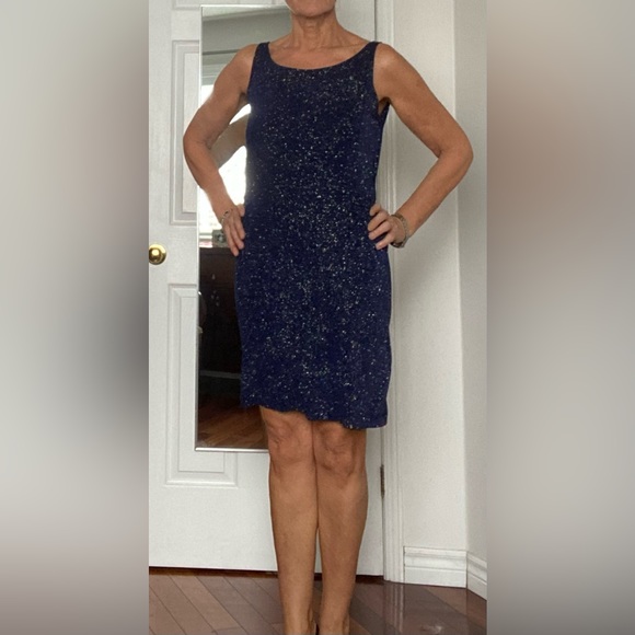 Kim and Co. Sparkling navy shift dress - Picture 5 of 13